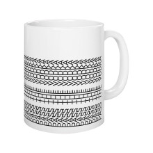 Sarcastic Hidden Message Mug for Coworkers & Best Friends – Funny Rude Quote, Striped Coffee Cup, Gag Gift for Adults, Compatible with Dishwasher