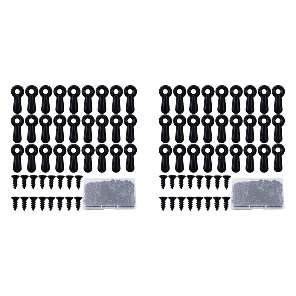 200/100 Pcs Metal Picture Frame Turn Button Fasteners With Screws, Backing Clips For Craft & Hanging Â Compatible With Standard Frames 9353595645752