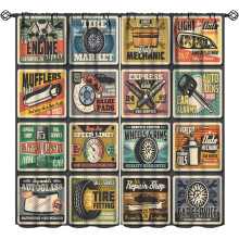 Rideaux occultants pour voiture, style rétro rustique, 2 panneaux, 107 x 137 cm