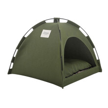Summer Cooling Mat for Pets Under 5 lbs – Breathable, Foldable Outdoor Nest Tent, Gray, 5.91"x5.91"