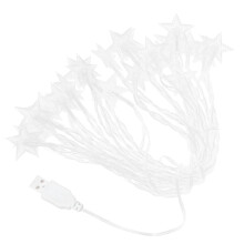 Romantic Aura Star String Lights LED Lights8Functions Extra Long Brightly Illuminate Durable Fade And Chip Resistant USB Powered Star Shape