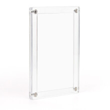 Acrylic Photo Frame Double Sided Floating Picture Frame Multipurpose Magnetic Frame Transparent Acrylic Material Magnetic Picture Frame Frameless