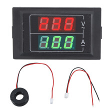 Voltage And Current Testing Digital Ammeter Voltmeter User Friendly Design Universal Car Accessories2In1Multimeter Dual LED Display With Current