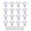 16Pcs Crystal Glass Drawer Knobs 40mm Diamond Shape Elegant Handles 2