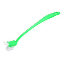 Cepillo de limpieza universal de doble cabezal, 31 cm, verde.