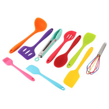 Multicolor Kitchen Gadgets, Nonstick Cookware Utensils, Heat Resistant Silicone, Dishwasher Safe Cooking Tools, Silicone Kitchen Tool Set (10Pcs)