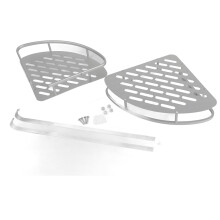 Organizador de baño adhesivo, de aleación de aluminio resistente a los arañazos, para su baño, diseño multifuncional, organizador de ducha de