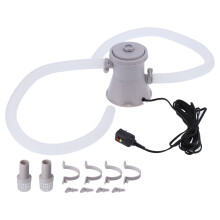 Filter Cartridge Pump, Above Ground Pool Filter Pump For Sparkling Water, 330Gph Pool Pump With Air Release Valve Maintains Steady Clean Water Flow