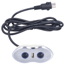 Micro Switch Compatible Recliner Control Switch, Wear Resistant Zinc Alloy Oval Shaped Manual Control With LED Backlight Display, Power Recliner