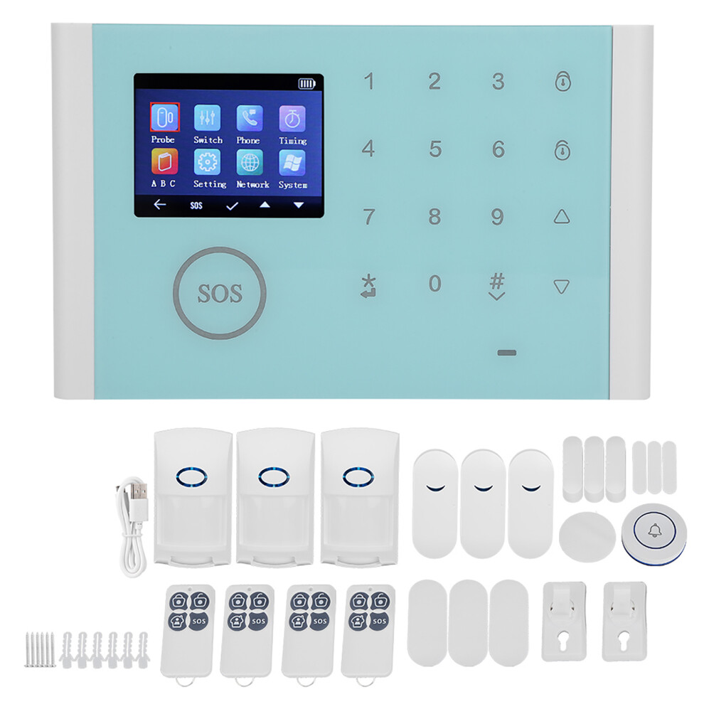 Home Security Alarm System, Motion Detection Sensors For Instant Alerts, Gsm Auto Dialer For Emergency Notifications, Wireless Diy Installation 9083649724637