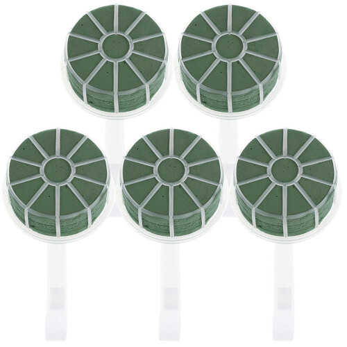 15Pièces Bouquet Vert Plastique Mousse Support Floral 1