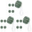 15Pièces Bouquet Vert Plastique Mousse Support Floral 4