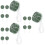 15Pièces Bouquet Vert Plastique Mousse Support Floral 9