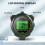 4Pièces Chronomètres Portables Vertes ABS Pour Sport 8