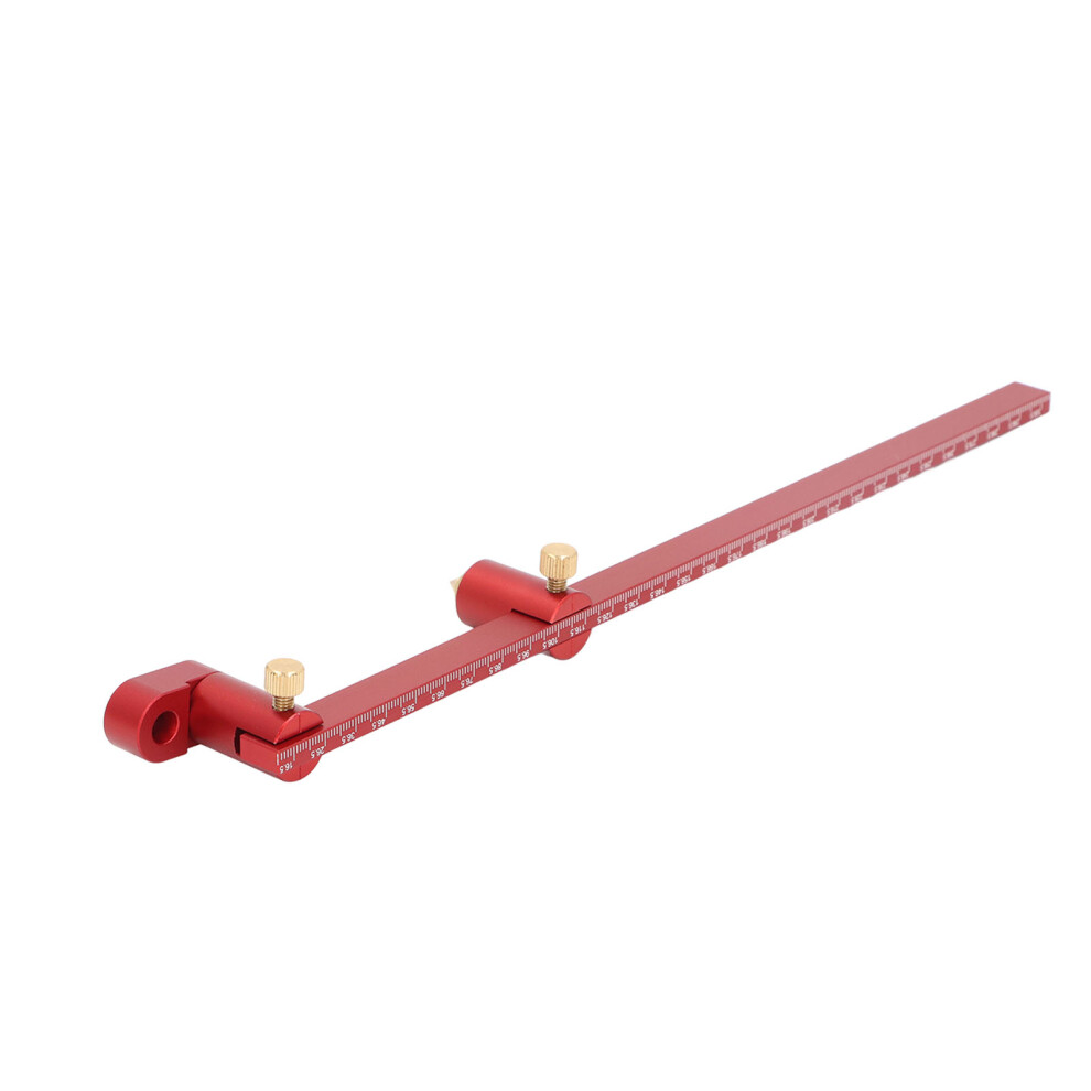 Carpentry Circle Ruler 300Mm Aluminium Alloy Wood Working Scribing Gauge Tool 9391388209019
