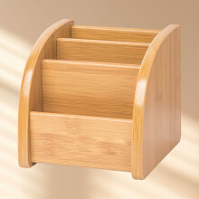 Portacoltelli in Legno con Grande Capacità, Organizzatore per Scrivania 116x120x125mm