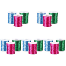 15Rolls Durable Colored Crochet Thread for Knitting and DIY Projects