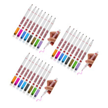 24Pièces Marqueurs Pailletés Multi Couleurs Plastique Double Lignes