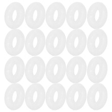 100St Transparante Silicone Ring Spacer Beads Voor Ketting En Armband