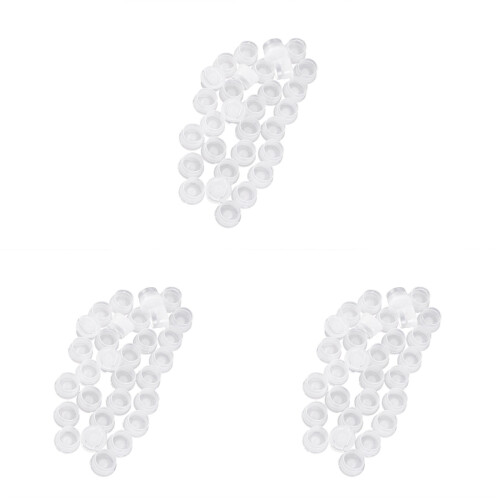 90Pcs PP Cosmetic Bottle Cap White Portable Can End Seal
