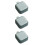 3Pcs Green Portable Pill Case with Compact Lattice Design for Storage 1