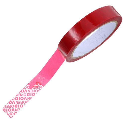 1Rouleauruban Tamper Evident Rouge Signal Void Pour Sécurisé