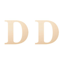 2Pièces Lettres Bois Épais Kaki À Peindre Pour Décor Festif