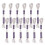 12Stk Glänzendes Metallic Stickgarn Silber, Praktisches Nähfaden Set 1