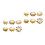 12Pcs Golden Manicure Cutter Templates French Nail DIY Trimmer Tool 1