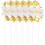 10Pcs Birthday Cake Paper Flags Golden Wreath Party Decor 1