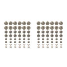 120Pièces Rivets Punk Argentés Pour , Sacs Couture DIY