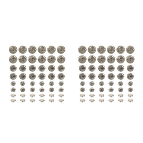 120Pièces Rivets Punk Argentés Pour , Sacs Couture DIY