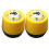 2Pcs Yellow ABS Compact Car Compass Accurate Navigation for Dashboard 1