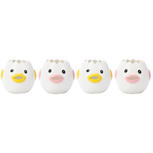 4Pcs Cartoon Style Egg Separation Tools Easy-to-Use Baking Filters