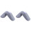 2Pcs Blue Cotton Keep Warm Slippers Fluffy Soft Breathable Home Shoes 1