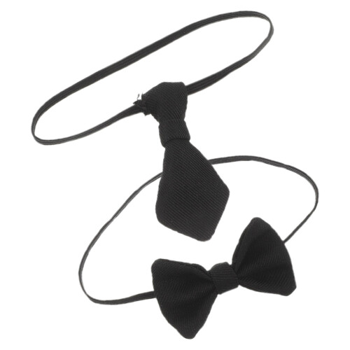 2Pcs Miniature Bowties for Doll Costume and Playhouse