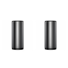 2Pcs Portable Garbage Grey Car Trash Bin with Leakproof Lid