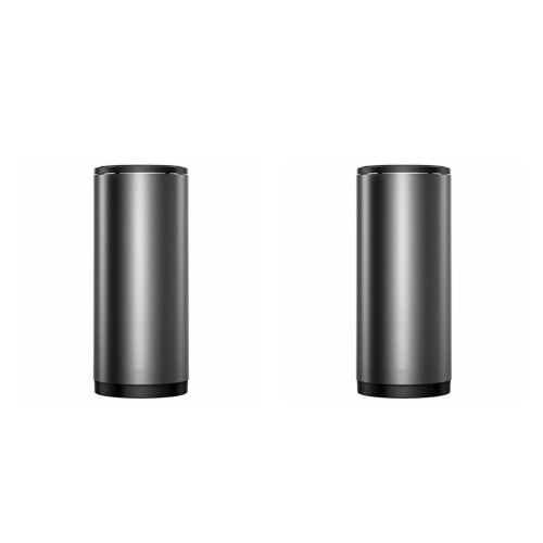 2Pcs Portable Garbage Grey Car Trash Bin with Leakproof Lid