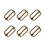 100 Pcs Travel Qinggu Bag Strap Buckles Miss Size 2 1