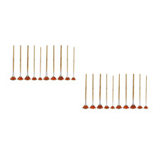 20Pcs Wood Handle Nylon Paint Brushes for Acrylic Oil Watercolour Art