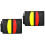 2Sets Multi-Functionele Scheidsrechter Kit Zwart Metaal En PVC 6