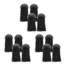 12Pcs Heavy-Duty Fireplace Brush for Indoor and Kitchen Cleaning Black