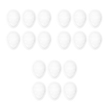 18Pcs Clear Protective Face Masks for Dolls Transparent 3D Hard Cover