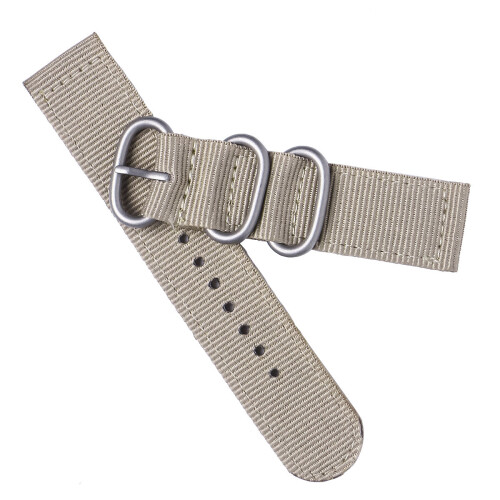 20Mm Lanière Nylon Khaki Robuste Pour Sports Et Usage