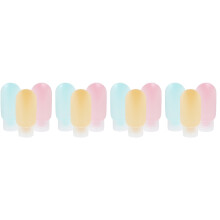 12Pcs Travel Toiletry Bottles Pe Material Lightweight Assorted Colors