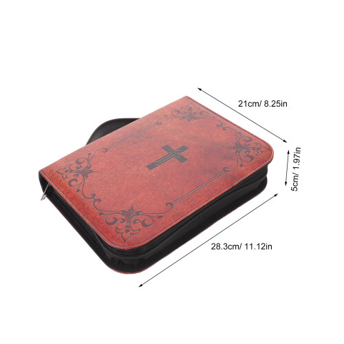 Transport Bible Cuir PU Marron Avec Anse 1