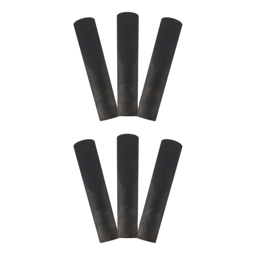 6Pcs Compact Resin Clarinet Reeds Black Premium Clarinet Accessory