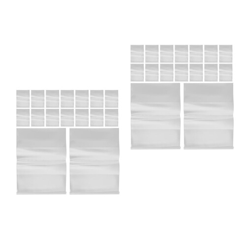 100Pcs Clear PP Book Protectors for Textbooks and Office Documents