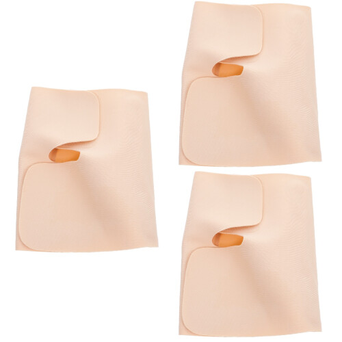 3Pcs Warm Knee Protector Portable Running knee Beige Nylon