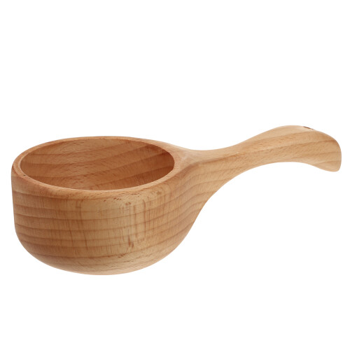 1Pc Wooden Water Scoop Practical Beech Wood Ladle for Kitchen Sauna